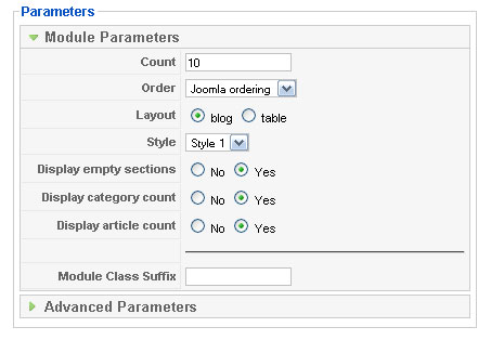 Parameters